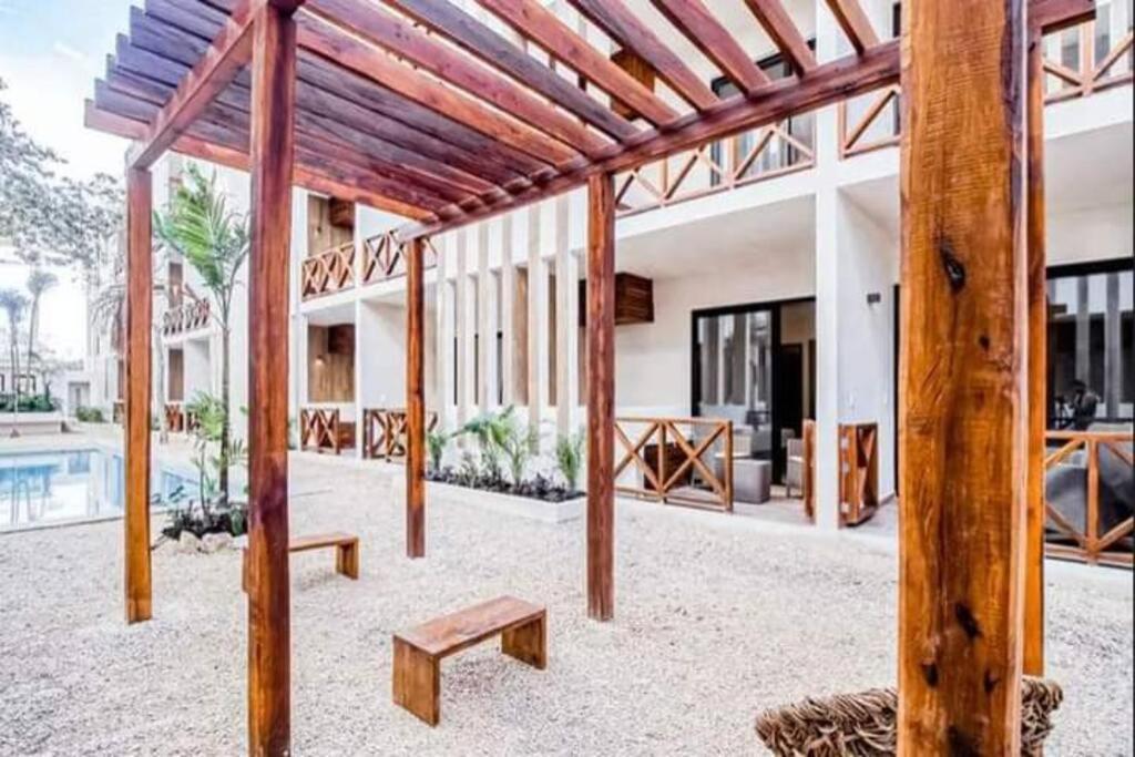 Smart Depas Elegante Apartamento Estudio Totalmente Equipado Tulum Pueblo Buitenkant foto